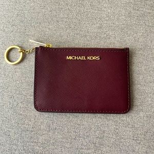 Michael Kors Burgundy Key Wallet